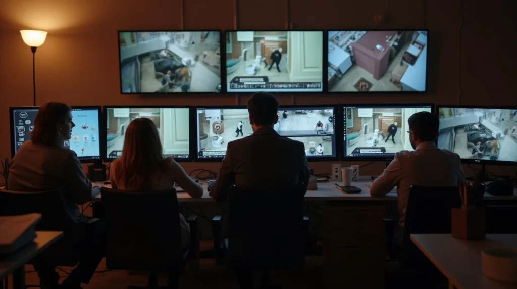 Alarm Monitoring team found a burglar showing in main screen