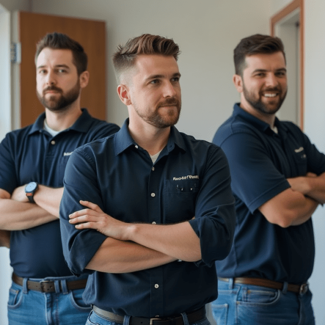 professional security system installer team