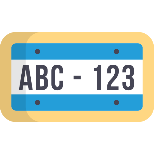 licence plate