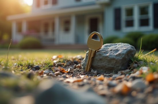 home security mistakes hiding a key under the rock