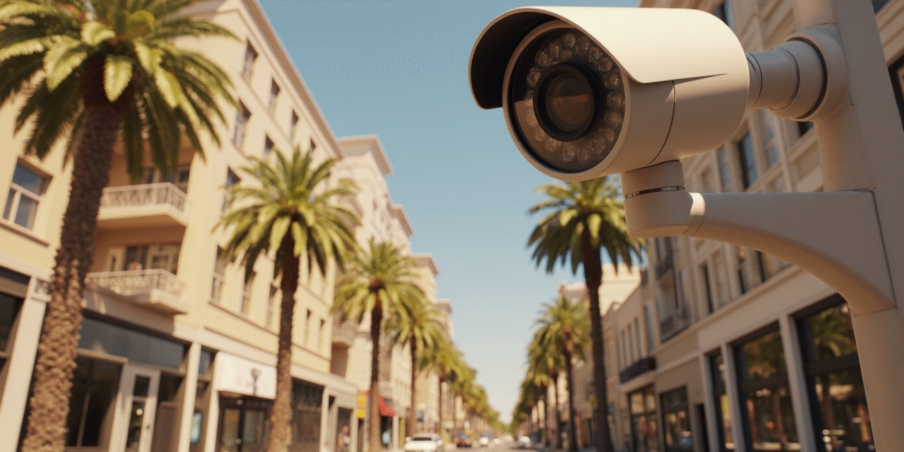 security camera in LA california