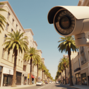 security camera in LA california