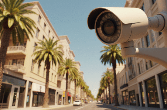 security camera in LA california