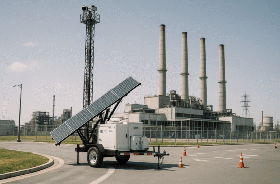 mobile security trailers in power plants