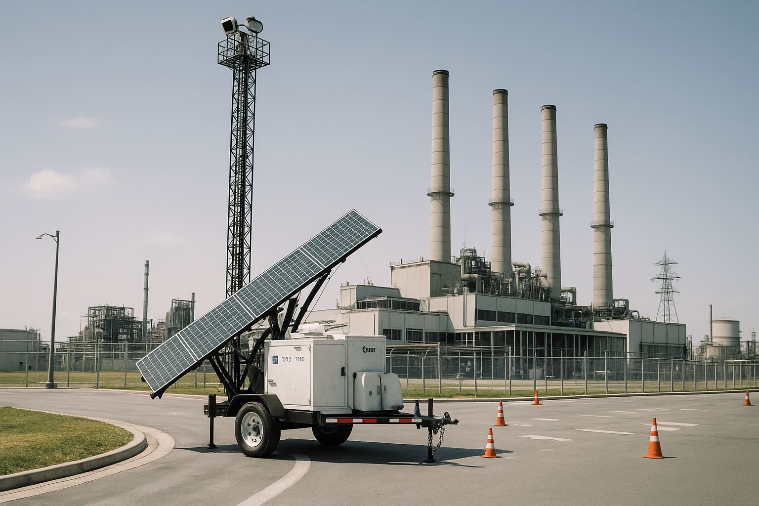 mobile security trailers in power plants