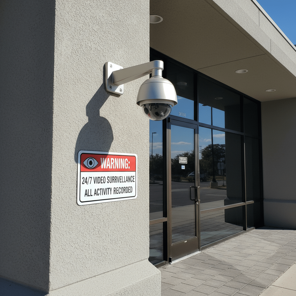 Crime deterrent effect of visible security cameras